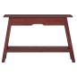 Mesa consola 110x30x75 cm madeira de mogno maciça castanho