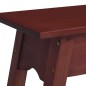 Mesa consola 110x30x75 cm madeira de mogno maciça castanho