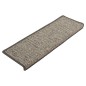 Tapetes escada adesivos aspeto sisal 15pcs 65x21x4 cinza e bege