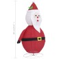 Pai Natal decorativo com luz LED tecido de luxo 60 cm