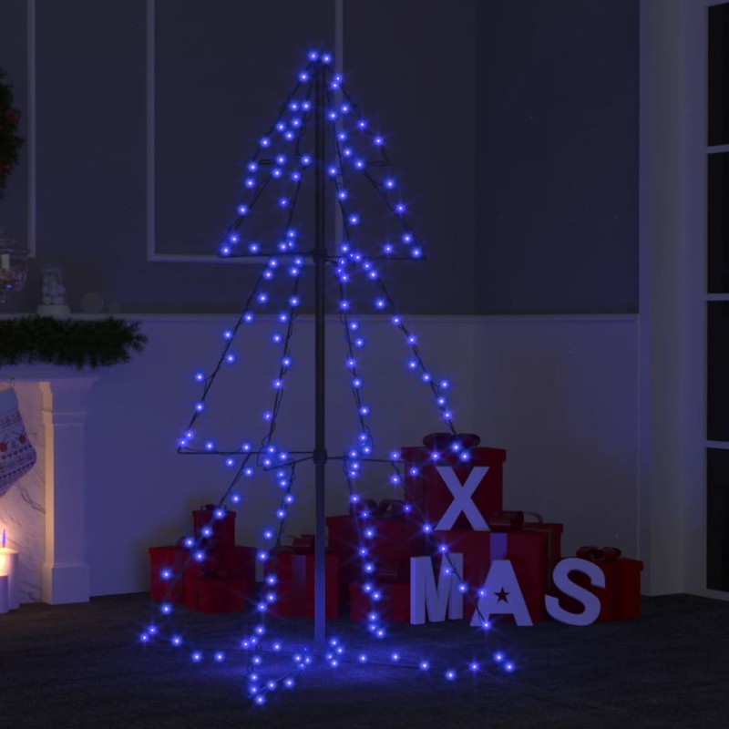 Árvore de Natal em cone 160 LEDs 78x120 cm interior e exterior-Árvores de Natal-Home Retail