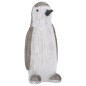 Figura pinguim acrílico c/ luzes LED interior e exterior 30 cm