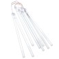 Luzes meteoro 8 pcs 30 cm 192 luzes LED int./ext. azul