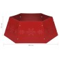 Saia para árvore de Natal Ø68x25 cm vermelho