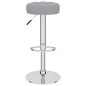 Bancos de bar 2 pcs tecido cinzento