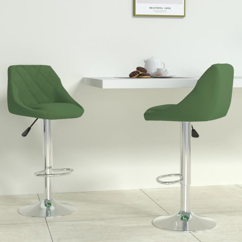 Bancos de bar 2 pcs veludo verde-escuro-Bancos de bar-Home Retail