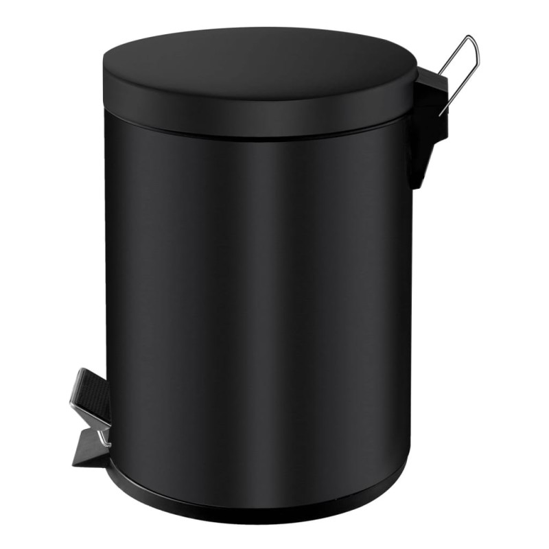 EKO Caixote do lixo com pedal Classic 5 L preto-Contenção de resíduos-Home Retail