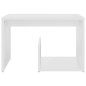 Mesa de apoio 59x36x38 cm derivados de madeira branco