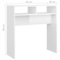 Mesa consola 78x30x80 cm derivados de madeira branco brilhante