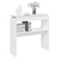 Mesa consola 80x30x80 cm derivados de madeira branco