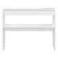 Mesa consola 102x30x80 cm derivados de madeira branco