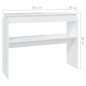 Mesa consola 102x30x80 cm derivados de madeira branco