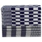 Conjunto de panos de cozinha 20 pcs algodão azul e branco