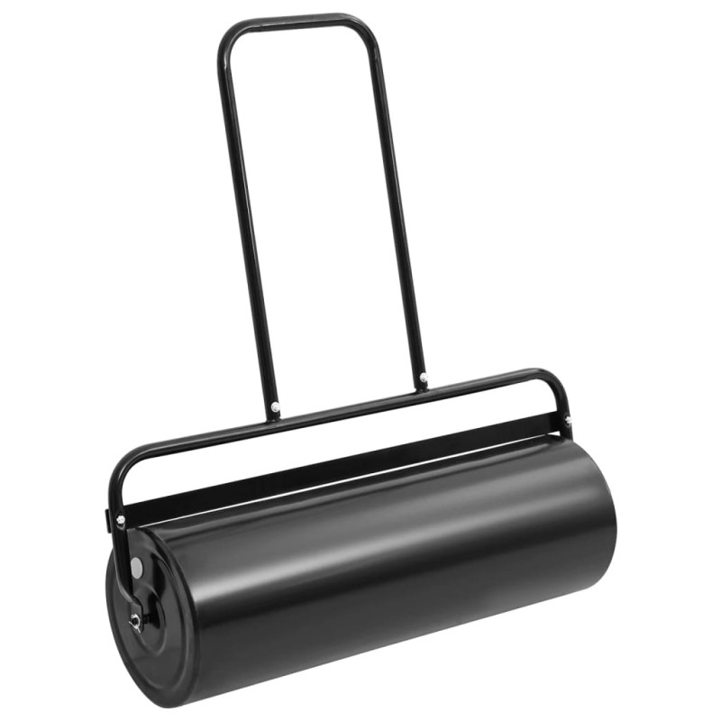 Rolo para relvado de jardim c/ pega 63 L ferro e aço preto-Rolos de jardim-Home Retail