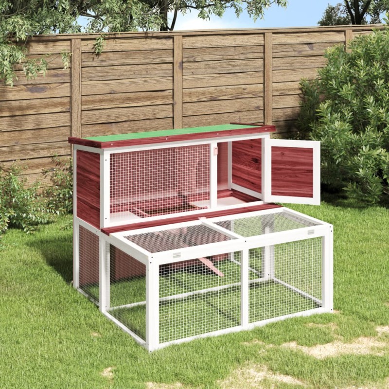 Coelheira 102x90x84,5 cm pinho maciço cor moca-Casotas e gaiolas para animais pequenos-Home Retail