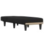 Chaise longue tecido preto