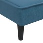 Chaise longue veludo azul