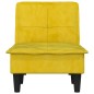 Chaise longue veludo amarelo