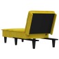 Chaise longue veludo amarelo