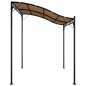 Toldo 2x2,3 m 180 g/m² tecido e aço cinzento-acastanhado