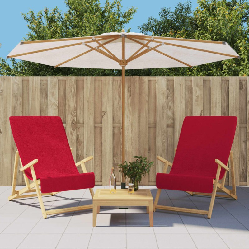 Toalhas de praia 2 pcs 60x135 cm tecido 400 GSM bordô-Toalhas de praia-Home Retail