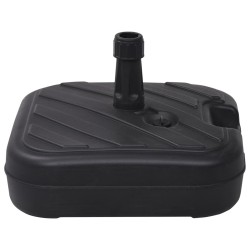 Base para guarda-sol com areia/água 24 L preto