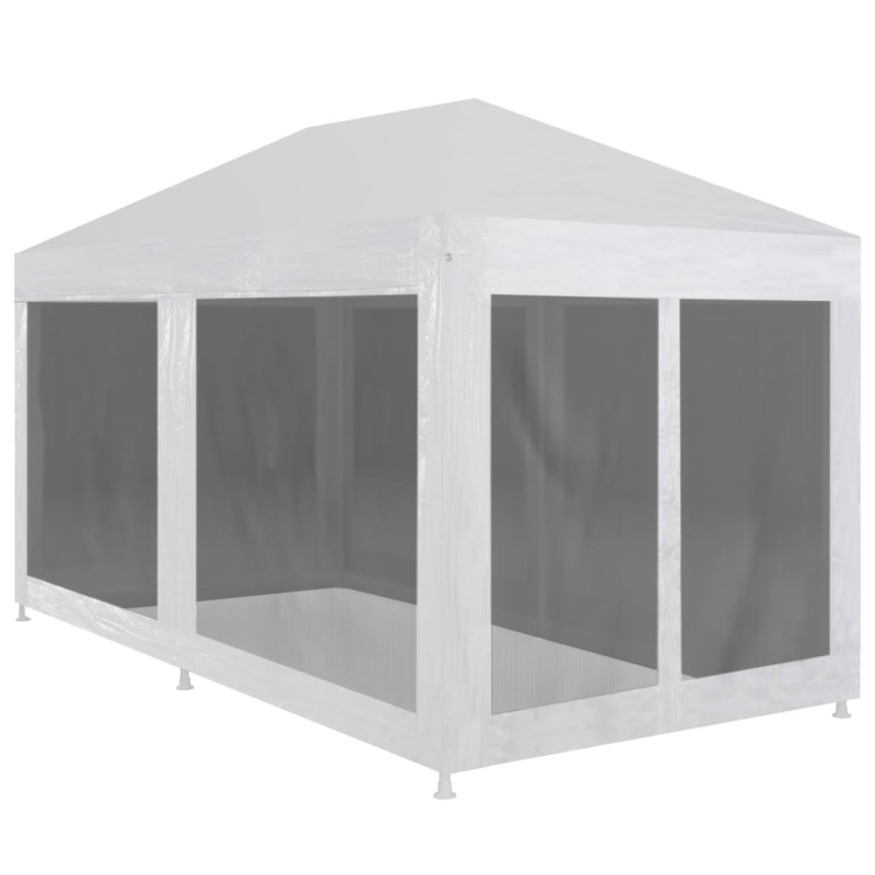 Tenda para festas com 6 paredes laterais em rede 6x3 m-Toldos e gazebos-Home Retail