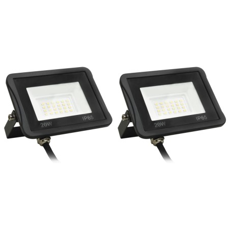 Projetores c/ iluminação LED 2 pcs 20 W branco frio