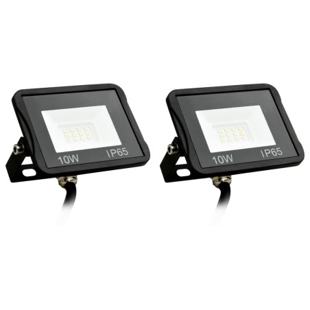 Projetores c/ iluminação LED 2 pcs 10 W branco frio