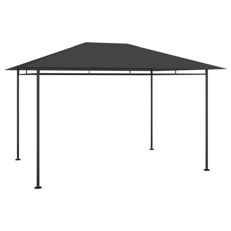 Gazebo 384x281x270 cm 180 g/m² antracite-Toldos e gazebos-Home Retail