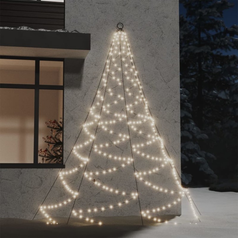 Árvore de Natal parede 260 luzes LED 3 m int/ext branco quente-Iluminação de Natal-Home Retail