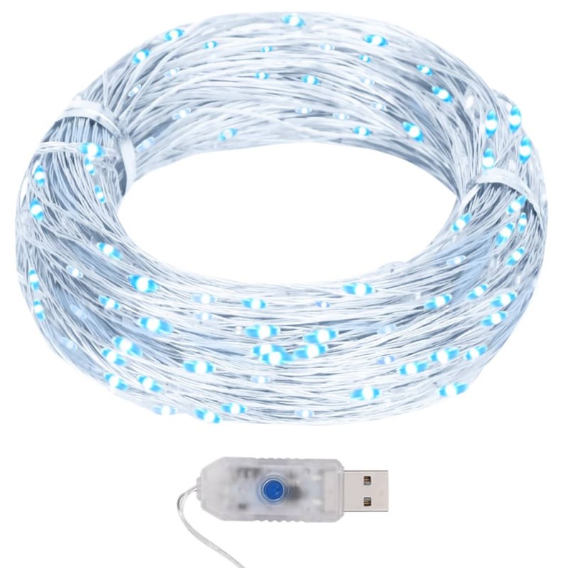 Cordão de micro luzes 40 m 400 LED 8 funções branco frio-Luzes de Natal-Home Retail