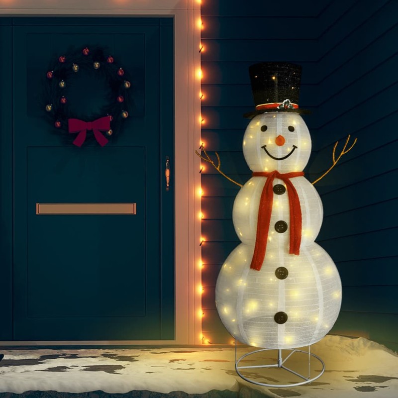 Boneco de neve decorativo com luz LED tecido de luxo 180 cm-Luzes de Natal-Home Retail