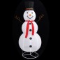 Boneco de neve decorativo com luz LED tecido de luxo 180 cm