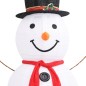 Boneco de neve decorativo com luz LED tecido de luxo 180 cm