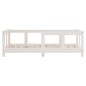 Estrutura de cama infantil 70x140 cm pinho maciço branco