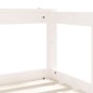 Estrutura de cama infantil 70x140 cm pinho maciço branco