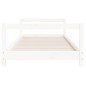 Estrutura de cama infantil 90x200 cm pinho maciço branco