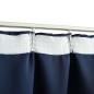 Cortinas blackout com ganchos 2 pcs 140x245 cm azul