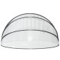 Cúpula de piscina redonda 376x188 cm PVC