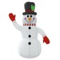 Boneco de neve insuflável com luzes LED 300 cm