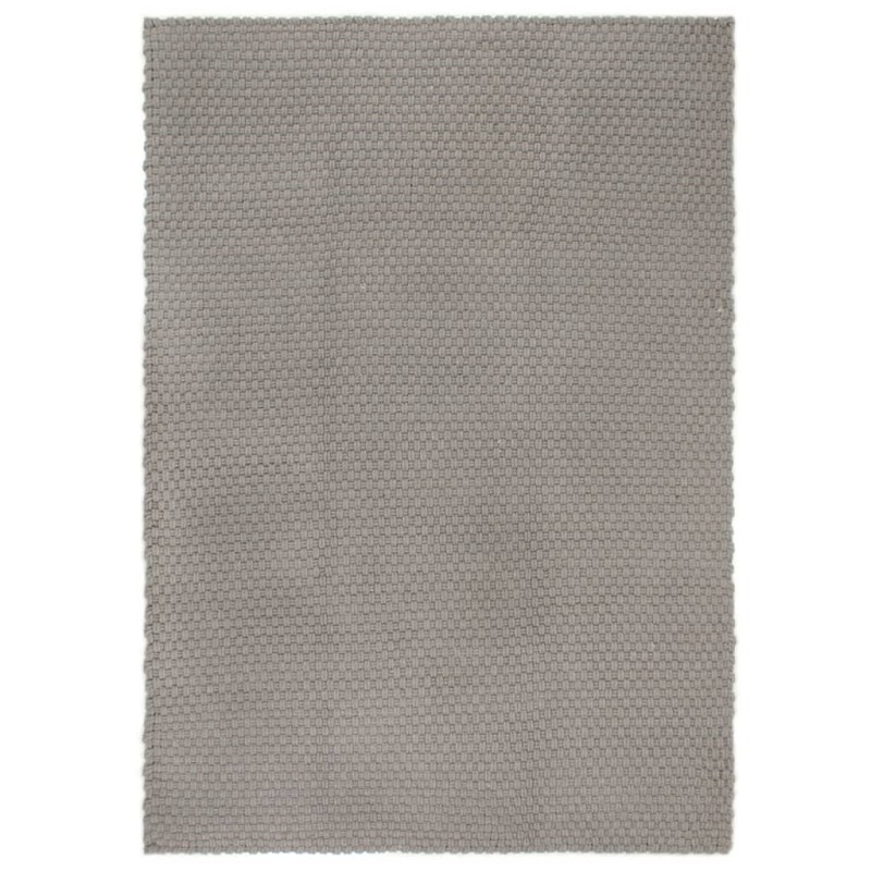 Tapete retangular 180x250 cm algodão cinza-Tapetes-Home Retail