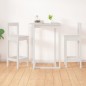 Cadeiras de bar 2 pcs 40x41,5x112 cm pinho maciço branco