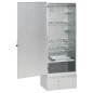 Defumador BBQ c/ aparas madeira 44,5x29x110 cm aço galvanizado