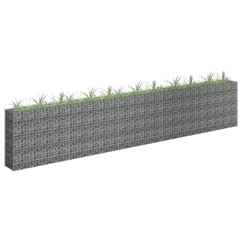 Canteiro elevado/cesto gabião 450x30x90 cm aço galvanizado-Vasos e floreiras-Home Retail