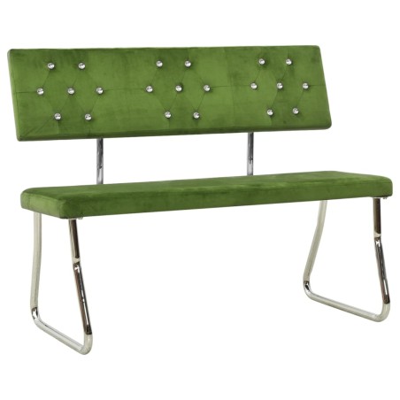 Banco 110 cm veludo verde-claro