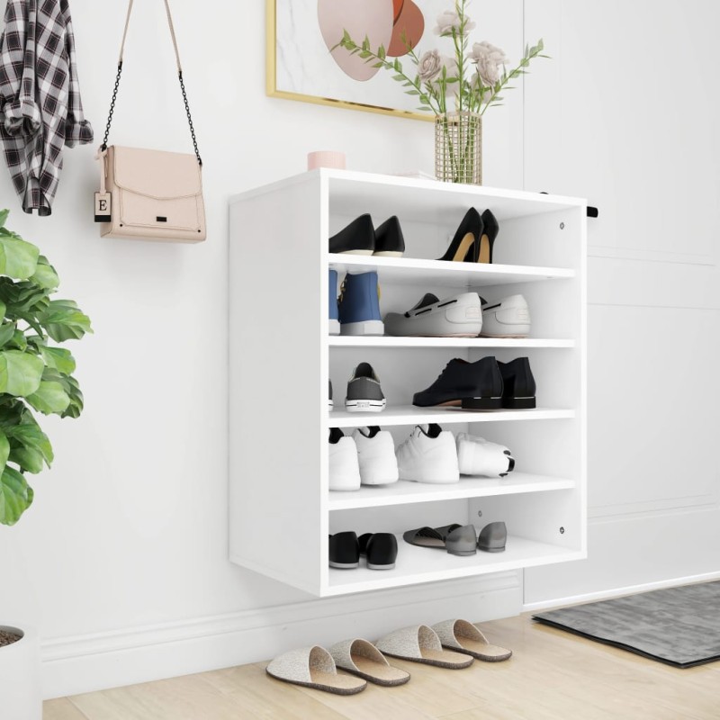 Armário para sapatos 60x35x70 cm derivados de madeira branco-Sapateiras e organizadores-Home Retail