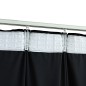 Cortinas blackout com ganchos 2 pcs 140x245 cm veludo preto