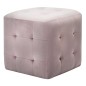 Pufe 2 pcs 30x30x30 cm veludo rosa