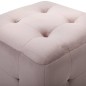 Pufe 2 pcs 30x30x30 cm veludo rosa